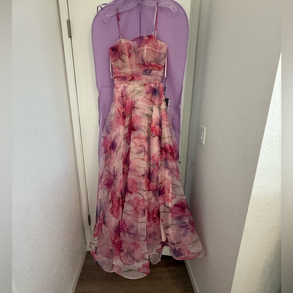 La Femme Floral Dress